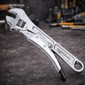 Basics Locking Adjustable Wrench, 10 inch x 2.7 inch x 0.75 inch