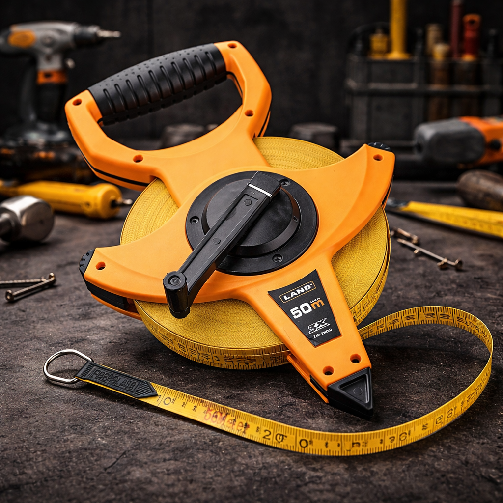 165FT/50M Heavy Duty Fiberglass Tape Measure - 1/2-Inch Wide